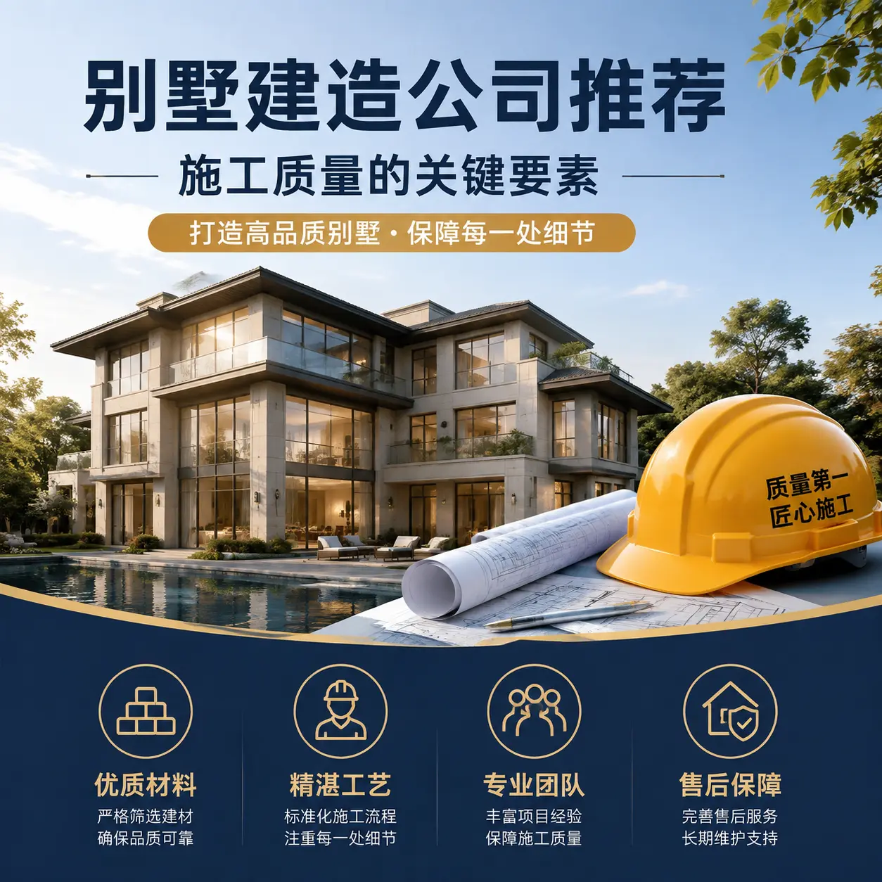 别墅建造公司推荐： 镇宁 施工质量的关键要素