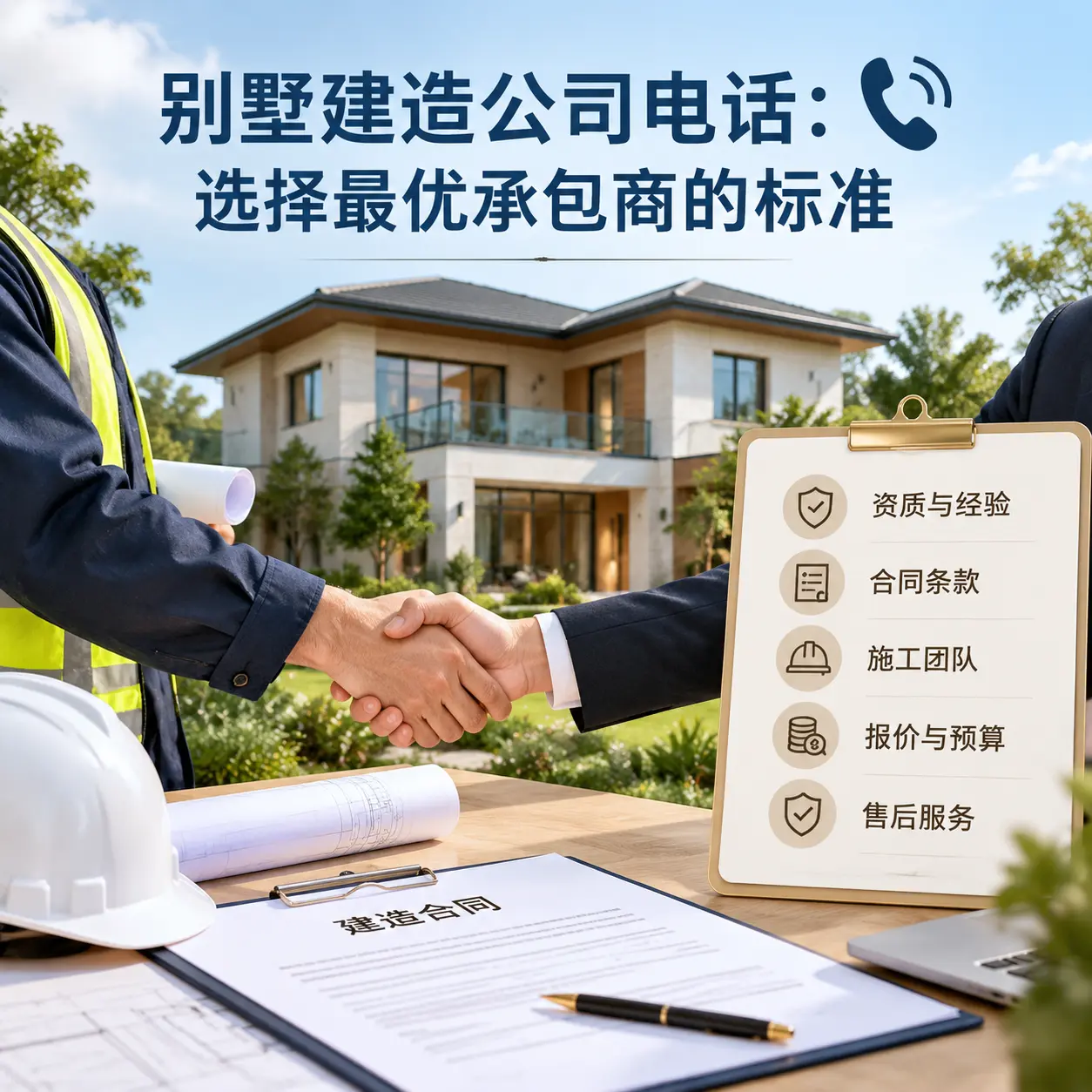 别墅建造公司电话:选择最优承包商的标准