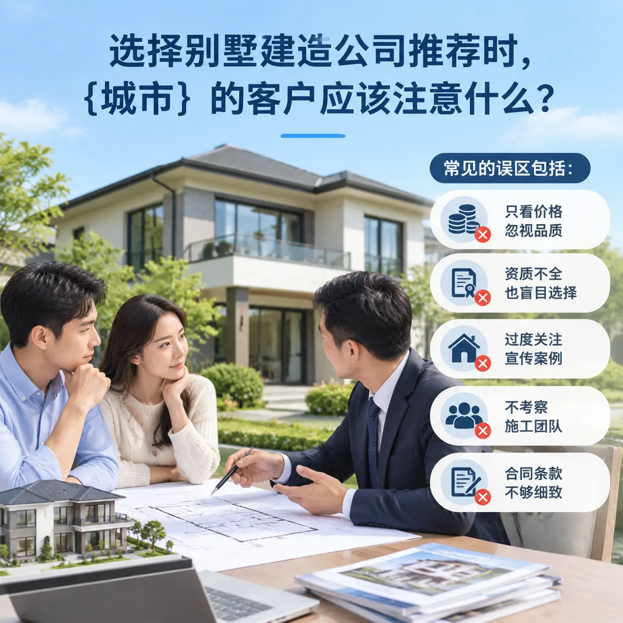 选择别墅建造公司推荐时，镇宁 的客户应该注意什么？