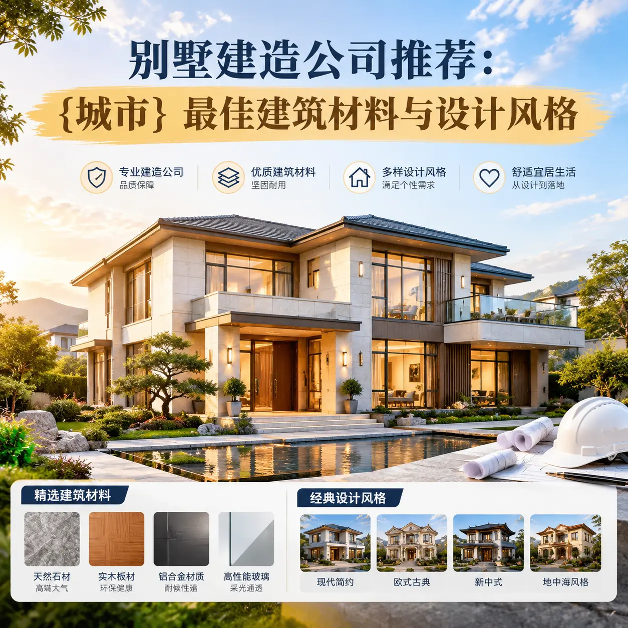 别墅建造公司推荐: 镇宁 最佳建筑材料与设计风格