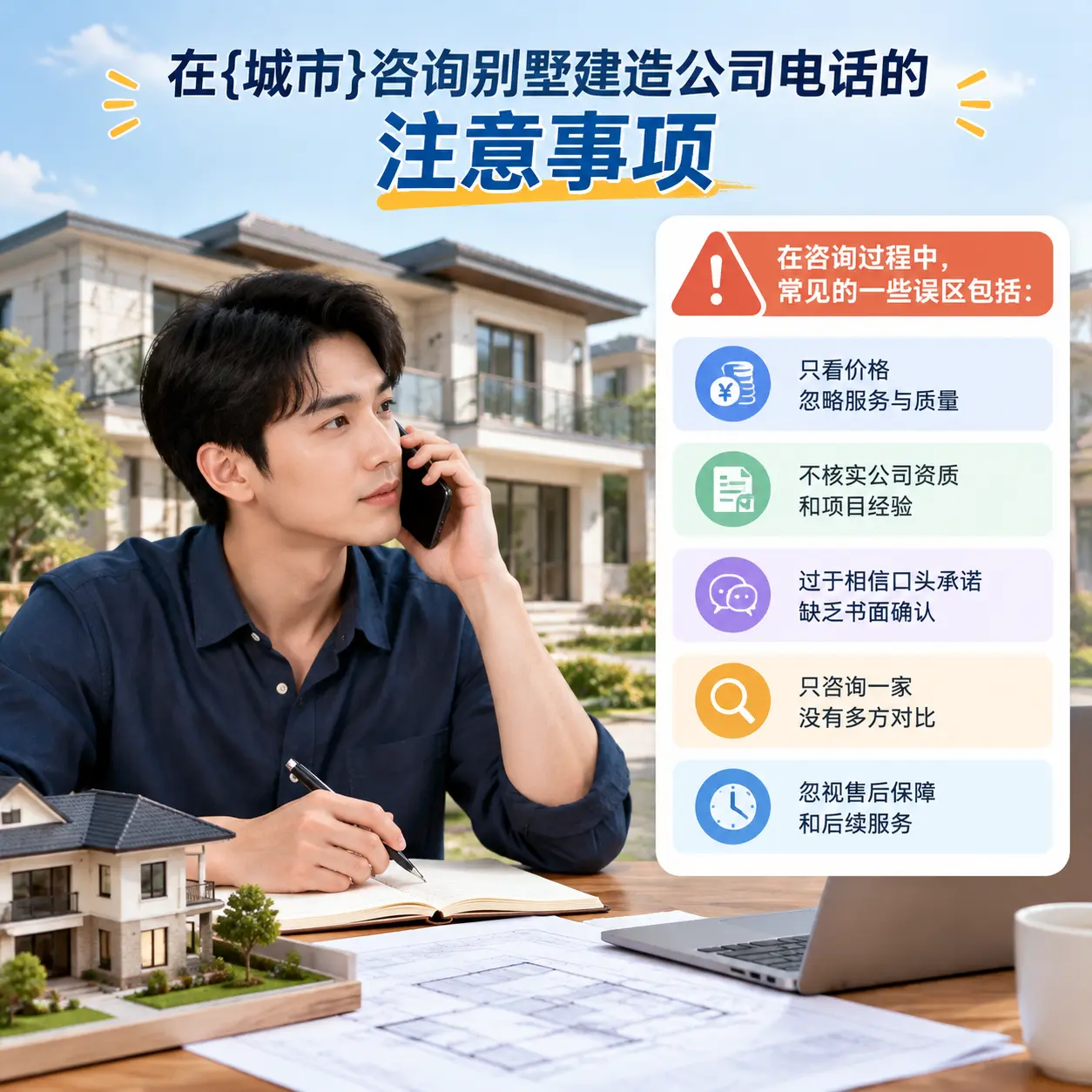 在镇宁咨询别墅建造公司电话的注意事项