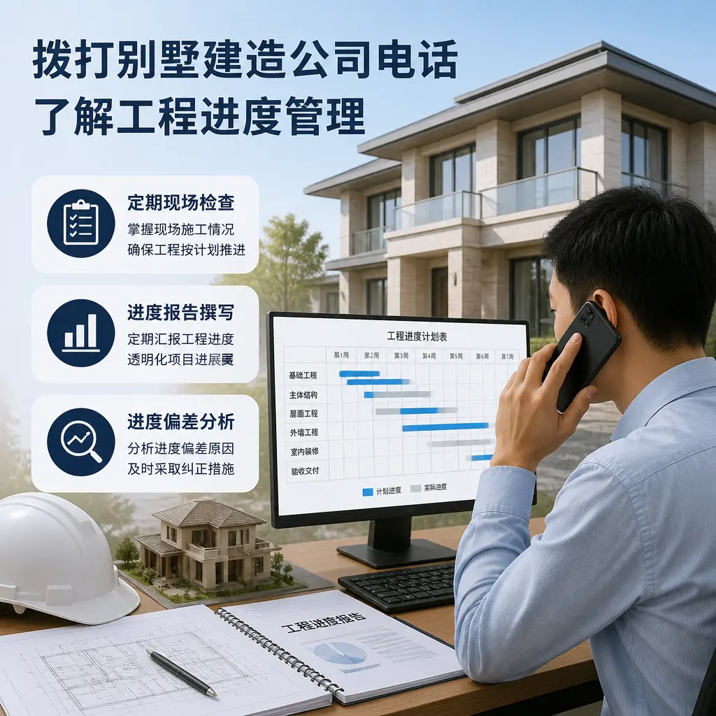 拨打镇宁别墅建造公司电话,了解工程进度管理