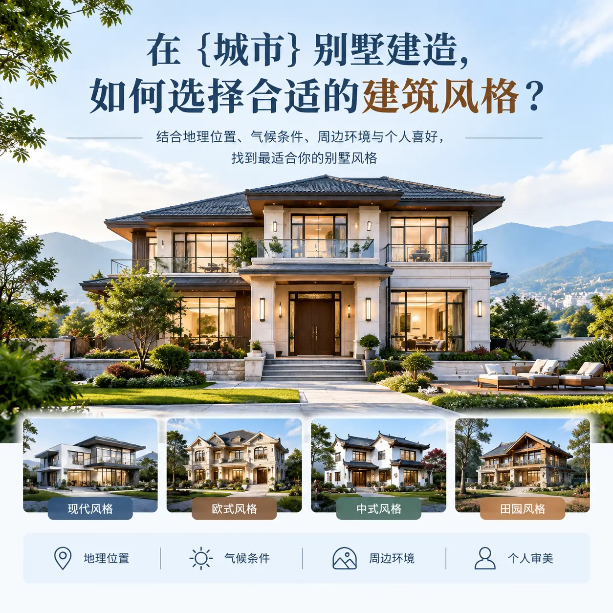 在 镇宁 别墅建造,如何选择合适的建筑风格?