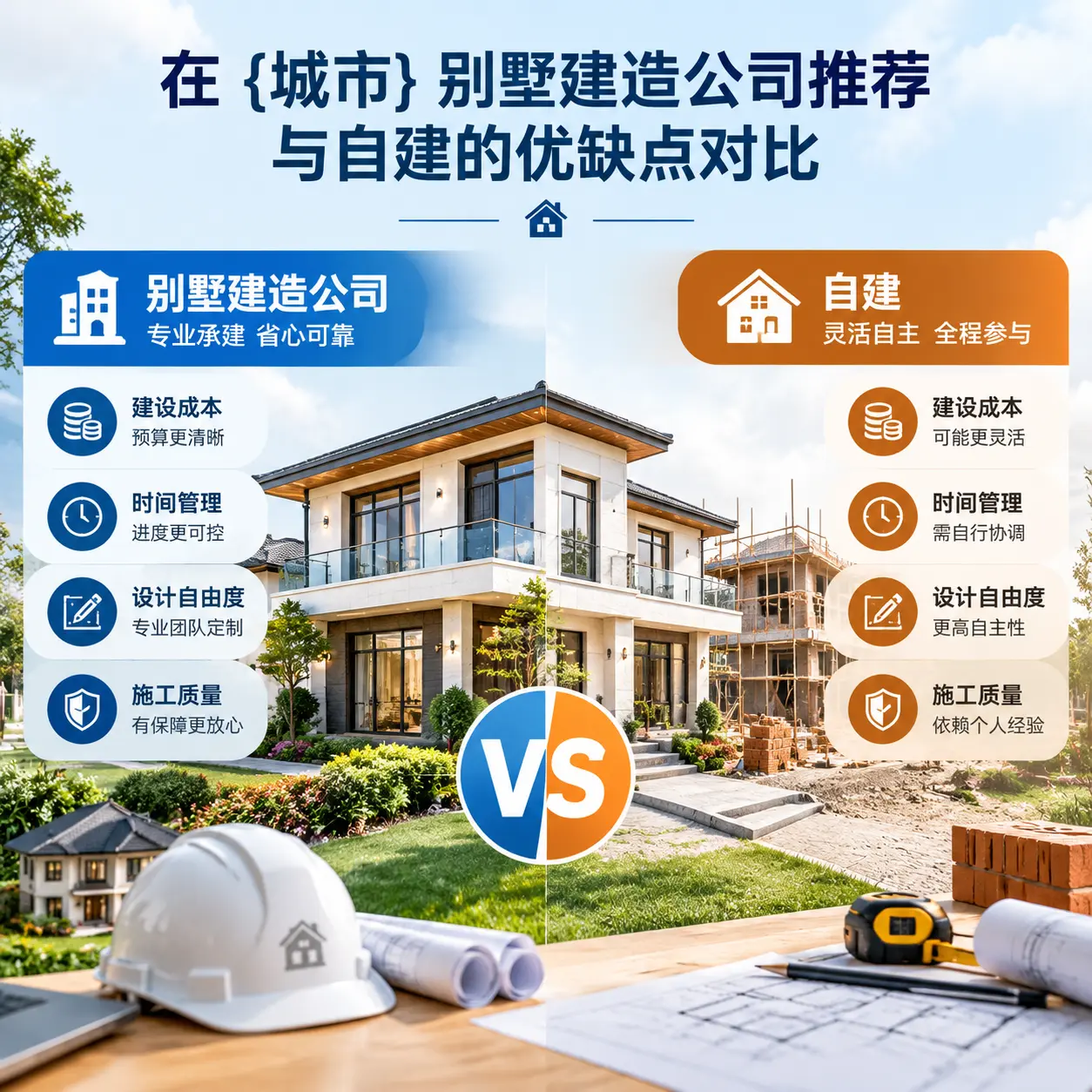 在 镇宁 别墅建造公司推荐与自建的优缺点对比